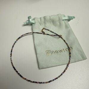 eNewton Gold and Multicolor Beaded Necklace